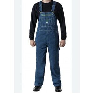 Liberty Mens Stonewashed Denim Bib Overalls  38x30  Workwear EUC